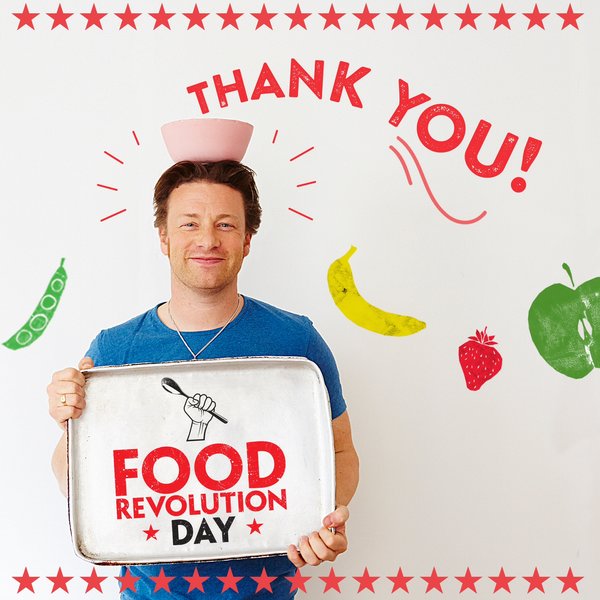 Food Revolution Day je program Jamieho Olivera s cieľom edukácie verejnosti v oblasti vyváženého stravovania