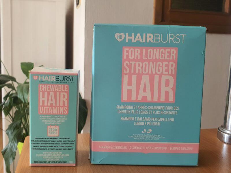 šampón, kondicionér, žuvacie vitamíny HairBurst