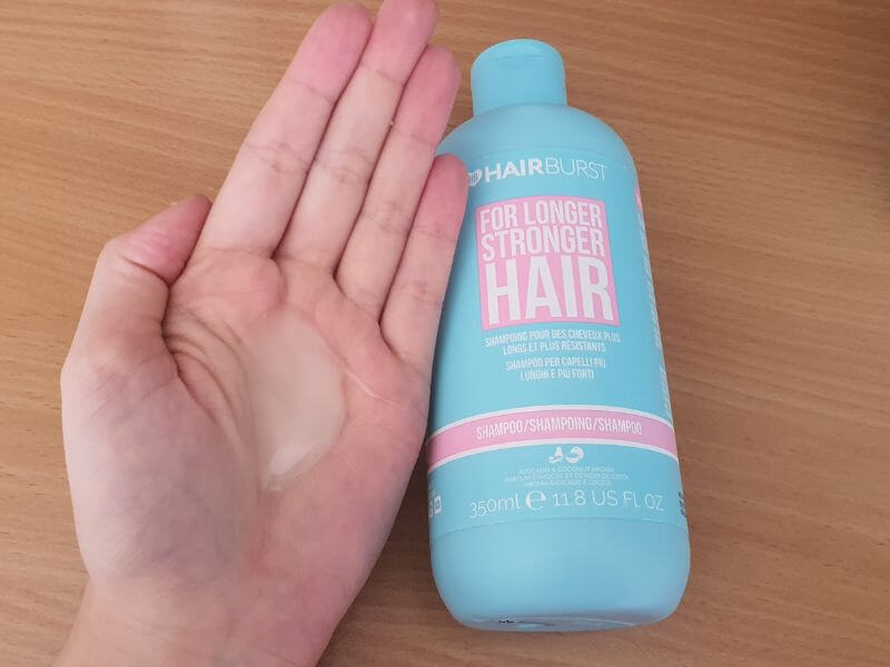 konzistencia šampónu HairBurst